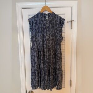 Anthropologie animal print dress